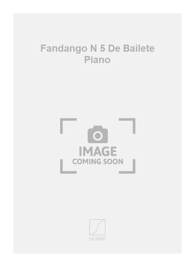 Fandango N 5 De Bailete Piano